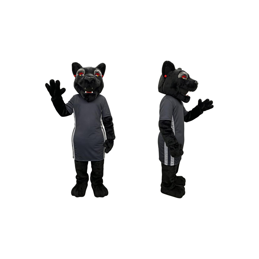 Realistic Sport Black Panther Mascot Costume
