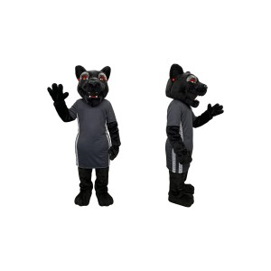 Realistic Sport Black Panther Mascot Costume