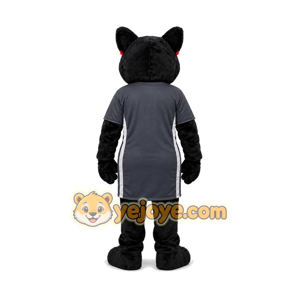 Realistic Sport Black Panther Mascot Costume Realistic Sport Black Panther Mascot Costume