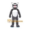 Power Grey Wildcat Mascot Costume