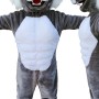 Power Grey Wildcat Mascot Costume