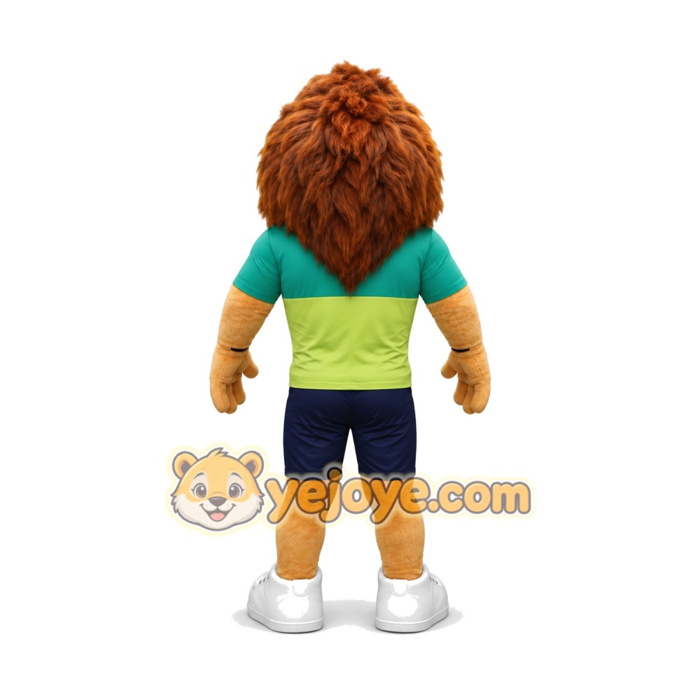 Happy Adult Lion Mascot Costume Happy Adult Lion Mascot Costume