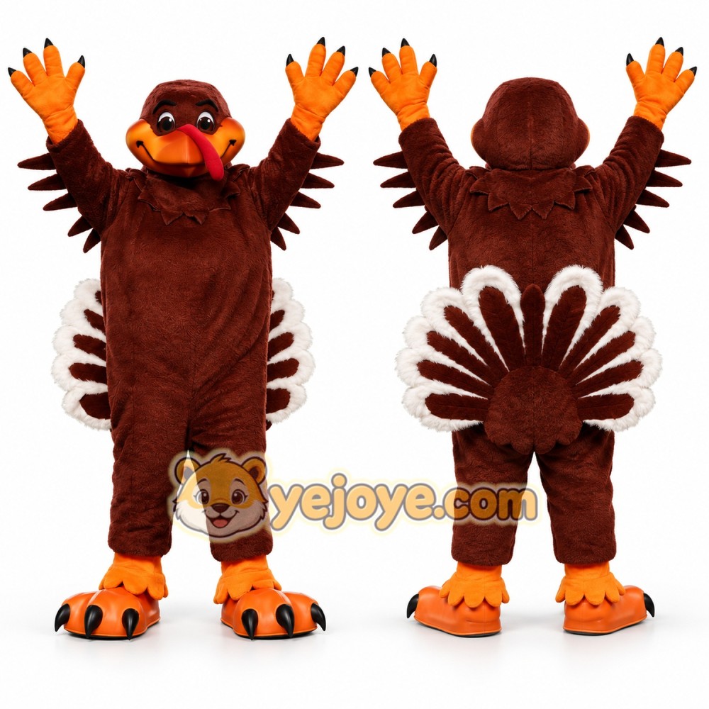 Realistic Turkey Mascot Costume