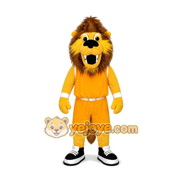 Happy Lightweight Lion Mascot Costume