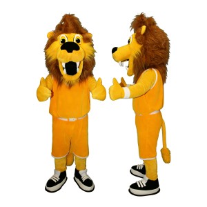 Happy Lightweight Lion Mascot Costume