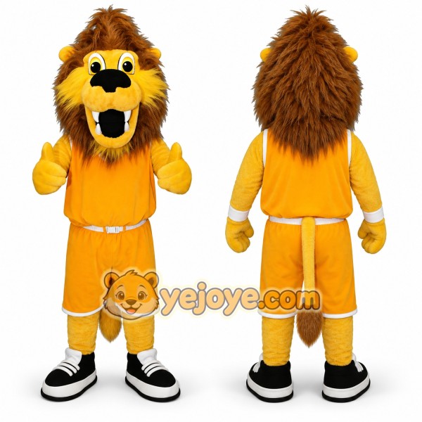 Happy Lightweight Lion Mascot Costume