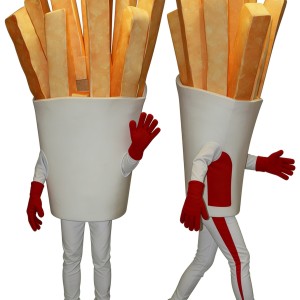 French Fries Mascot Costume