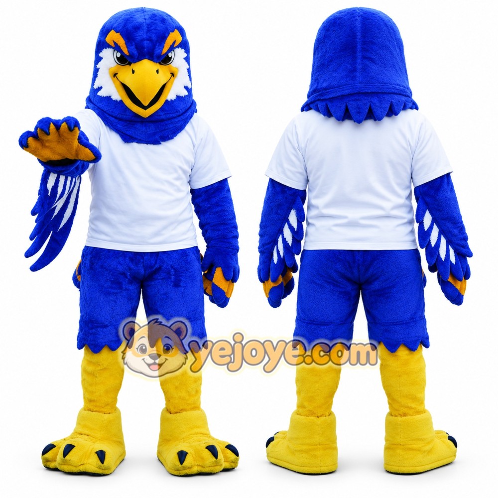 Blue Lightweight Eagle Mascot Costume Blue Lightweight Eagle Mascot Costume