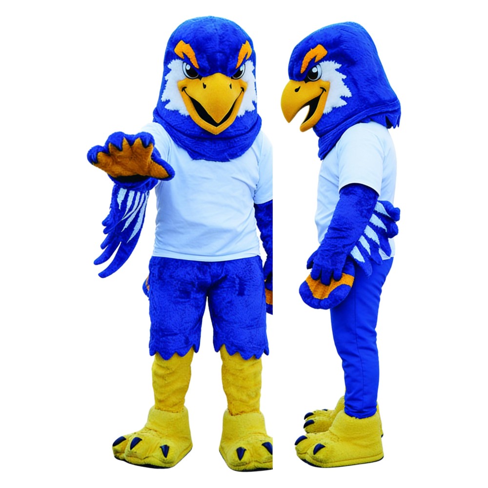 Blue Lightweight Eagle Mascot Costume