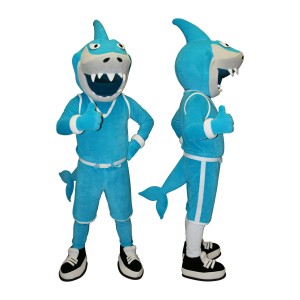 Blue Shark Mascot Costume