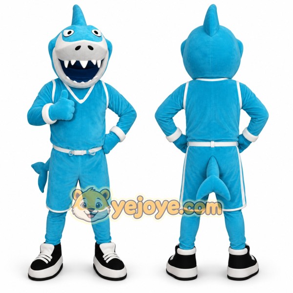 Blue Shark Mascot Costume