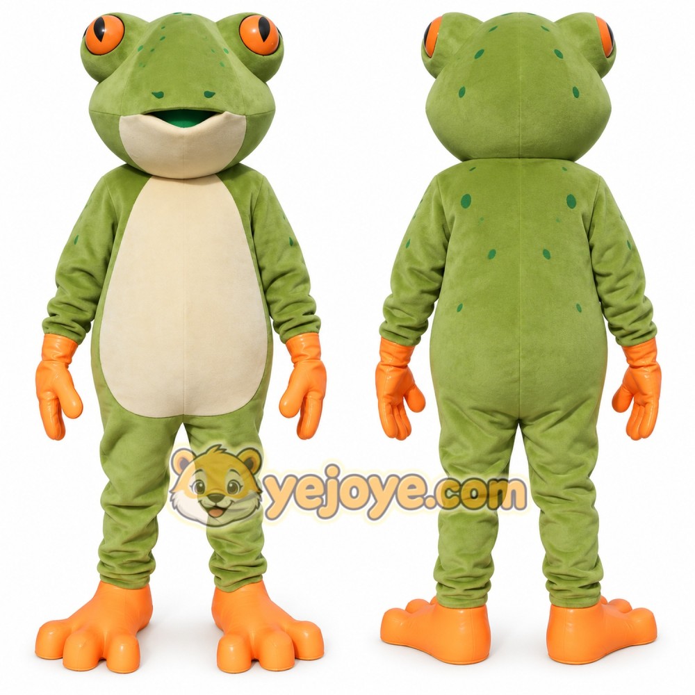 Realistic Frog Mascot Costume Realistic Frog Mascot Costume