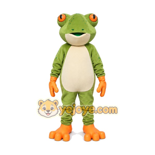 Realistic Frog Mascot Costume Realistic Frog Mascot Costume