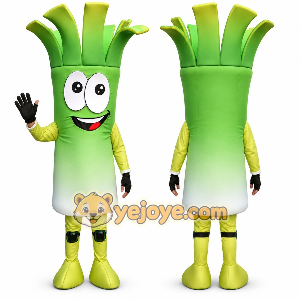 Scallion Mascot Costume Scallion Mascot Costume