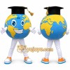 Globe Mascot Costume Globe Mascot Costume