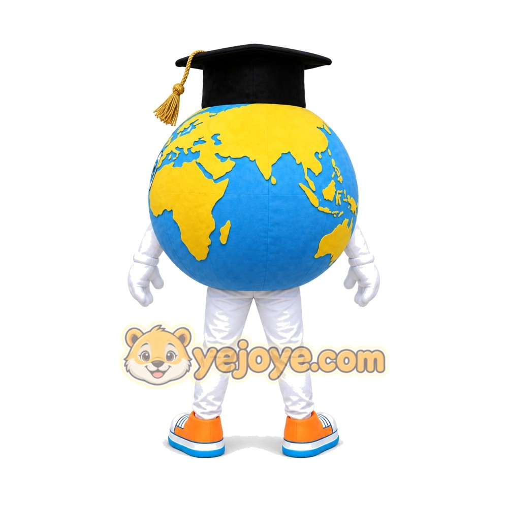 Globe Mascot Costume Globe Mascot Costume