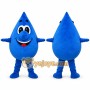 Blue Water Droplet Mascot Costume