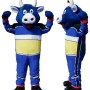 Blue Bull Mascot Costume
