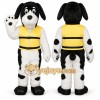 Cute White Black Dog Mascot Costume Cute White Black Dog Mascot Costume