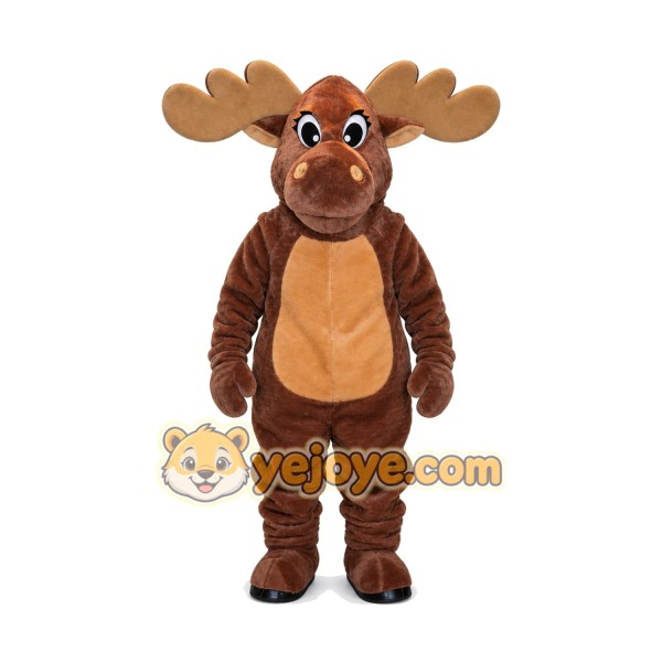 Friendly Moose Mascot Costume