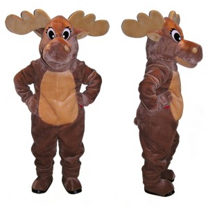 Friendly Moose Mascot Costume