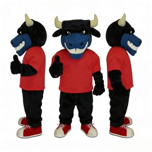 Sport Blue Bull Mascot Costume
