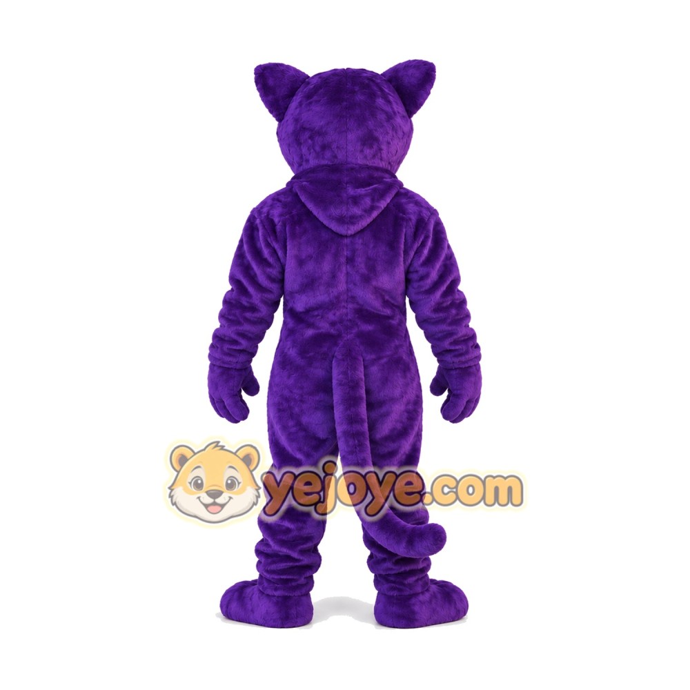 Purple Panther Mascot Costume
