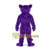 Purple Panther Mascot Costume