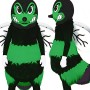 Green Lightweight Hornet Mascot Costume