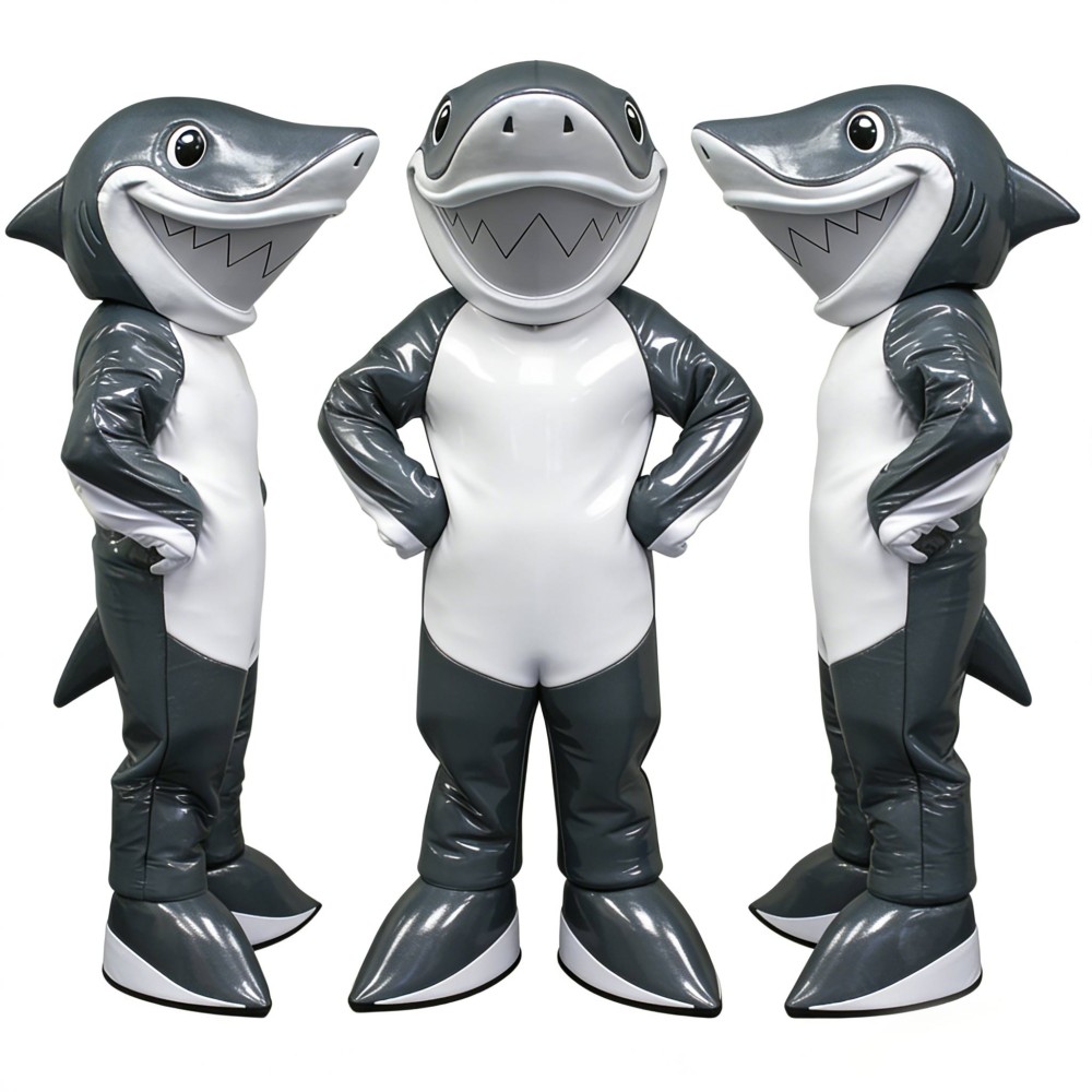 Happy Lightweight Shark Mascot Costume