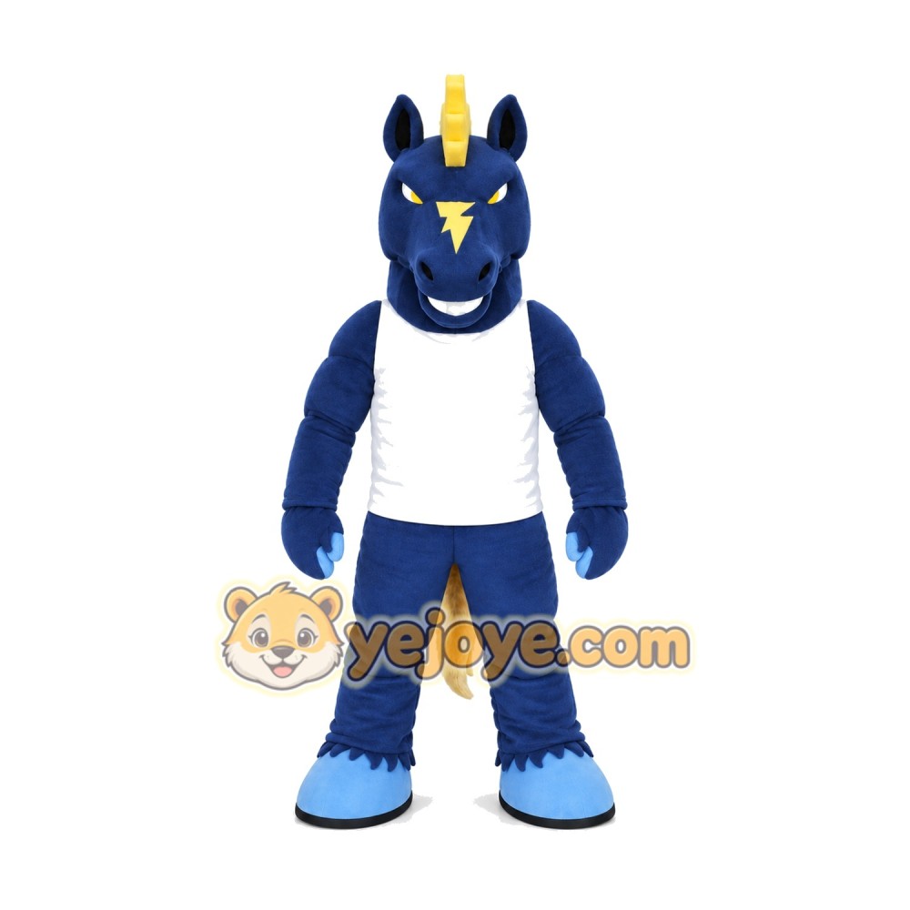 Sport Lightweight Blue Horse Mascot Costume Sport Lightweight Blue Horse Mascot Costume
