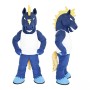 Sport Lightweight Blue Horse Mascot Costume
