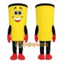 Happy Yellow Cup Mascot Costume