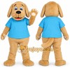 Lovely Yellow Dog Mascot Costume