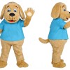 Lovely Yellow Dog Mascot Costume