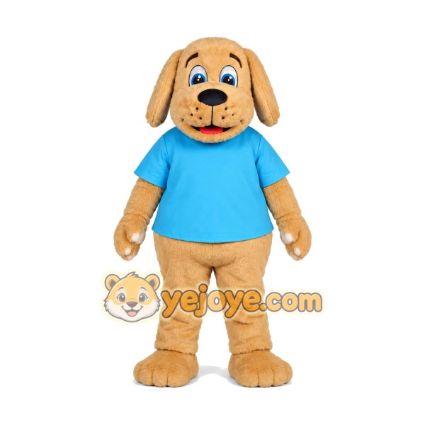 Lovely Yellow Dog Mascot Costume Lovely Yellow Dog Mascot Costume