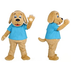 Lovely Yellow Dog Mascot Costume