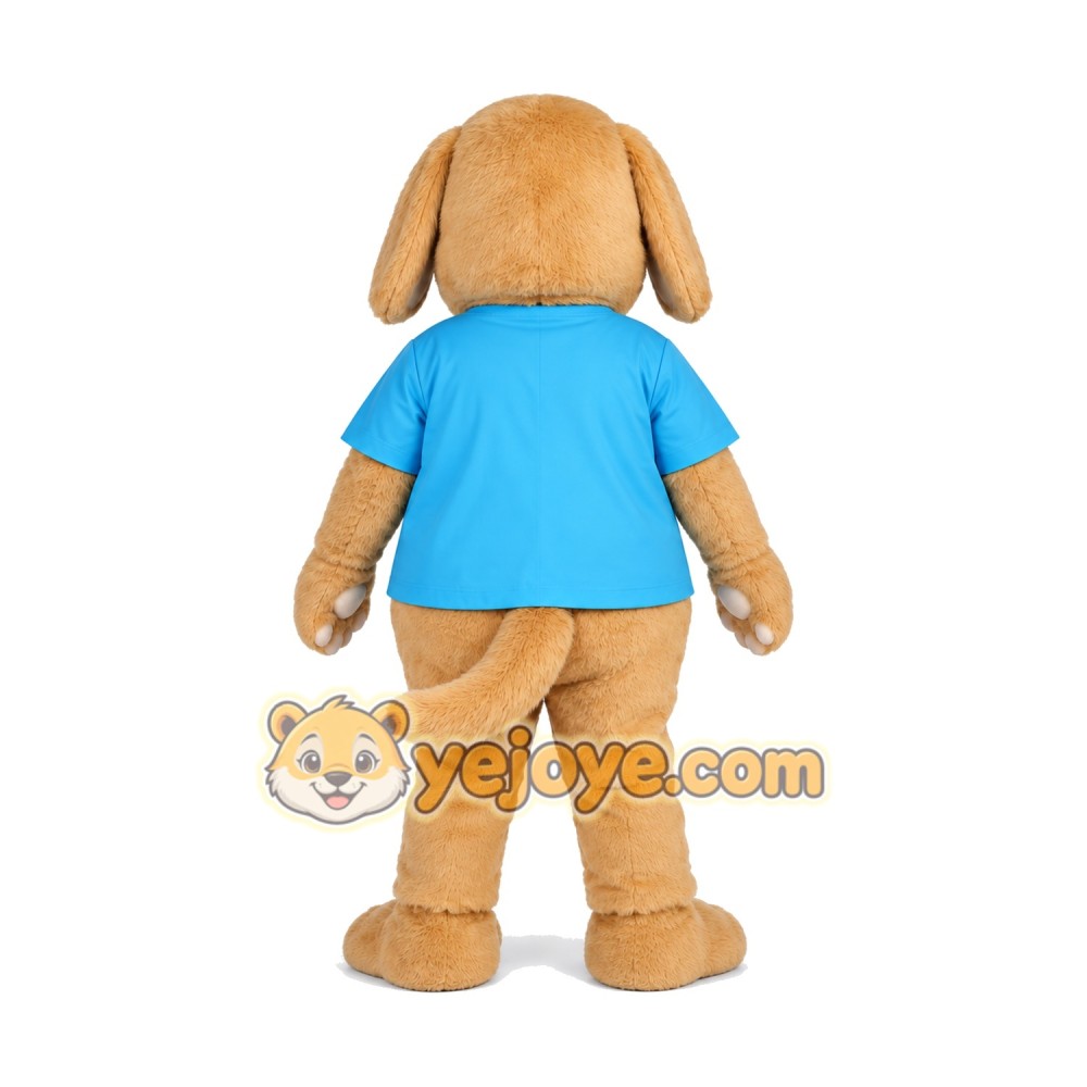 Lovely Yellow Dog Mascot Costume Lovely Yellow Dog Mascot Costume