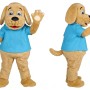 Lovely Yellow Dog Mascot Costume