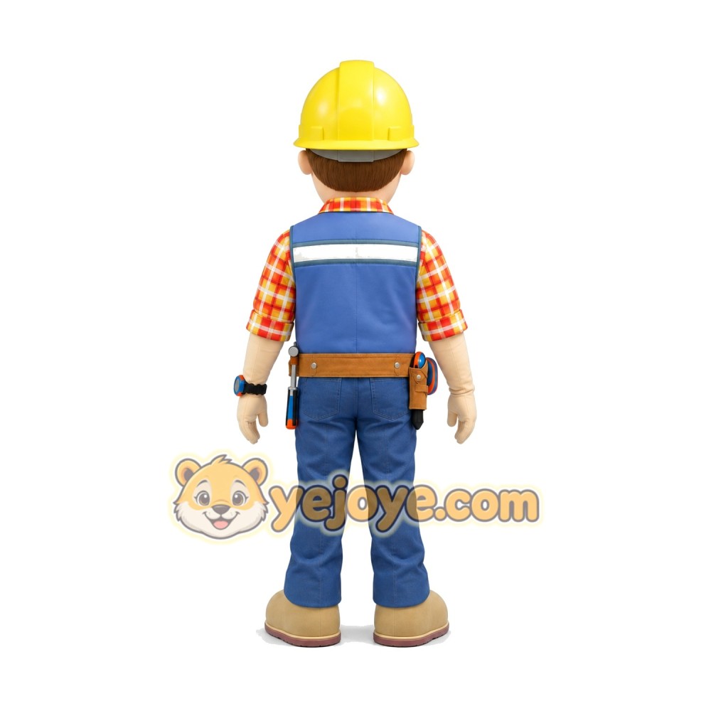 Building Engineer Mascot Costume Building Engineer Mascot Costume