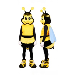 Happy Yellow Bee Mascot Costume