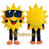 Sun Mascot Costume with Sunglasses