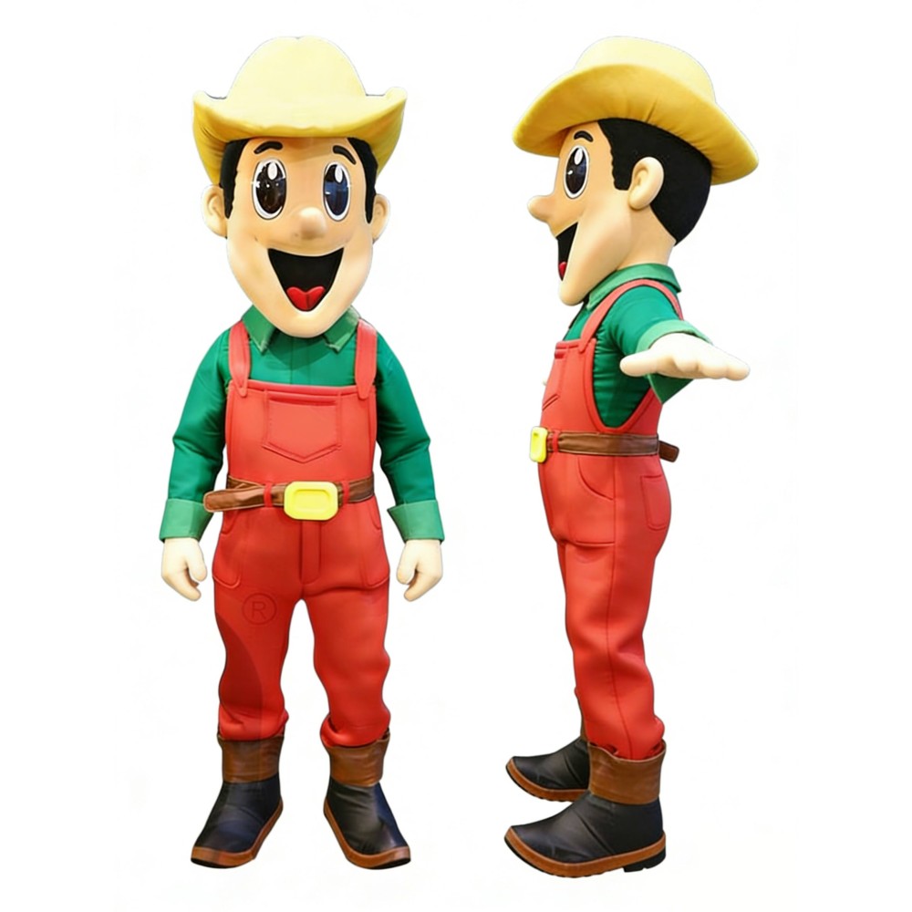Happy Cowboy Mascot Costume