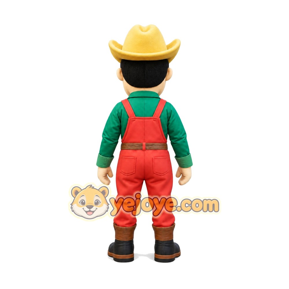 Happy Cowboy Mascot Costume Happy Cowboy Mascot Costume
