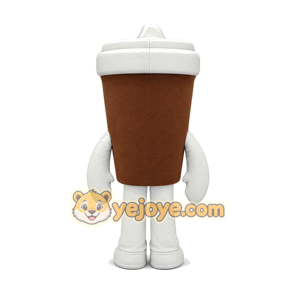 Happy Coffee Cup Mascot Costume