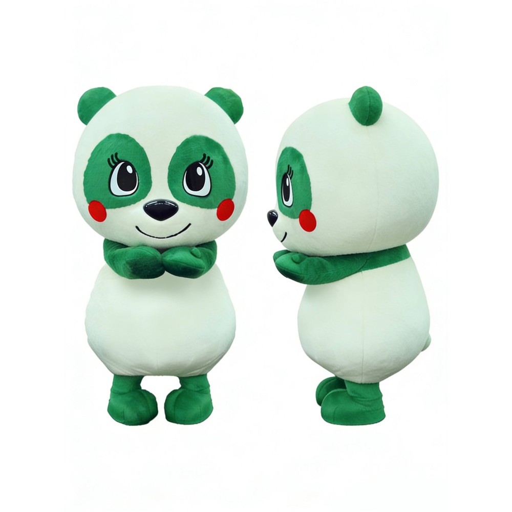 Green Panda Mascot Costume