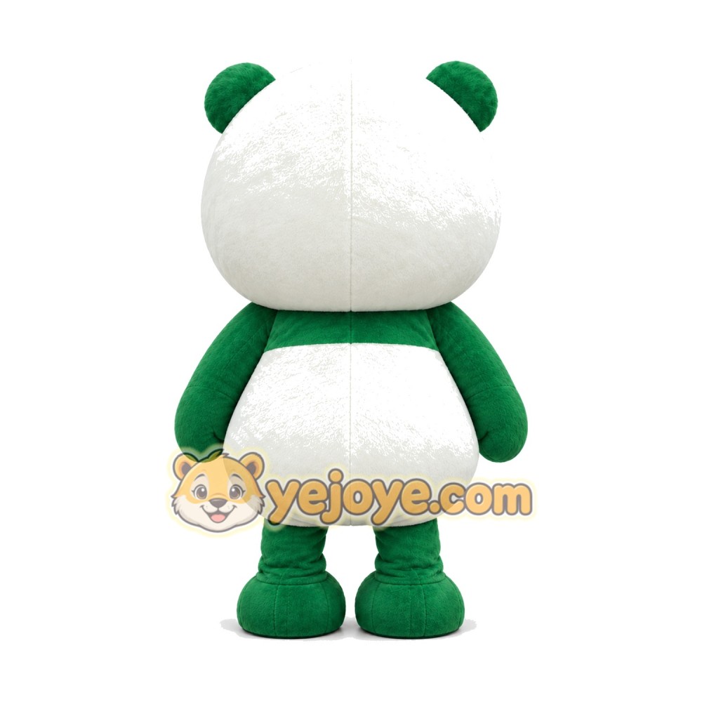 Green Panda Mascot Costume