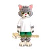Grey Cat Mascot Costume Grey Cat Mascot Costume