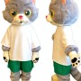 Grey Cat Mascot Costume