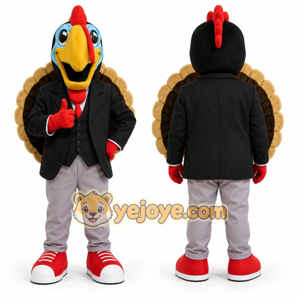 Happy Turkey Mascot Costume